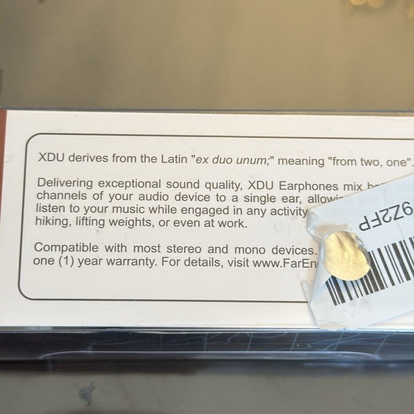 Far End Gear XDU Pathfinder Black and Silver Wired Single Earbud with Microphone - Picture 7 of 7